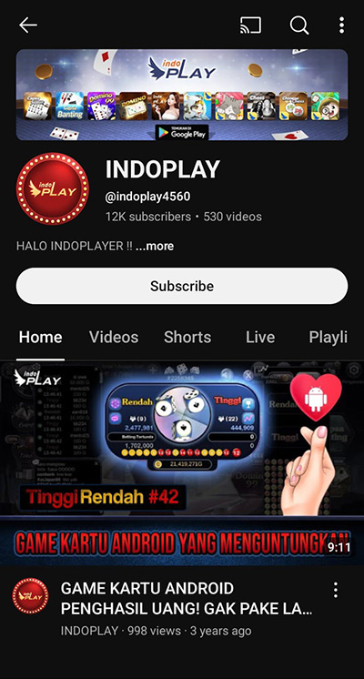 YouTube Channel 1